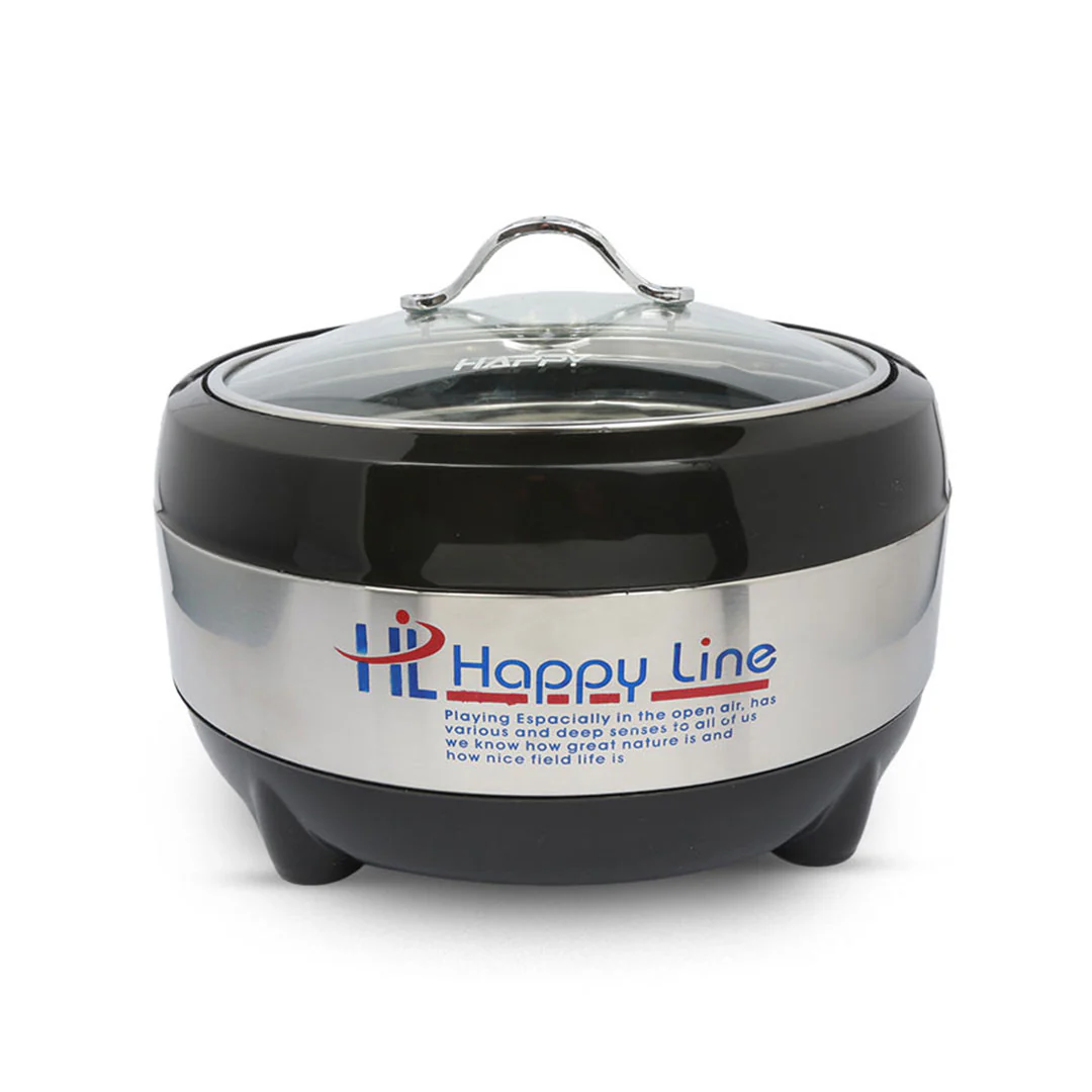3 Pcs Casserole Hotpot Set | Steel (Glass Top)