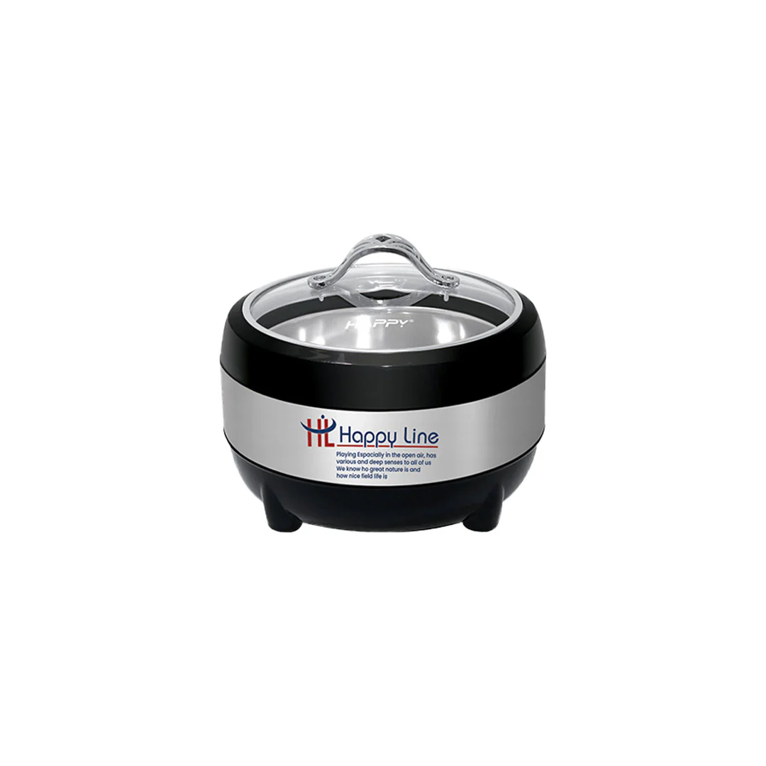 3 Pcs Casserole Hotpot Set | Steel (Glass Top)