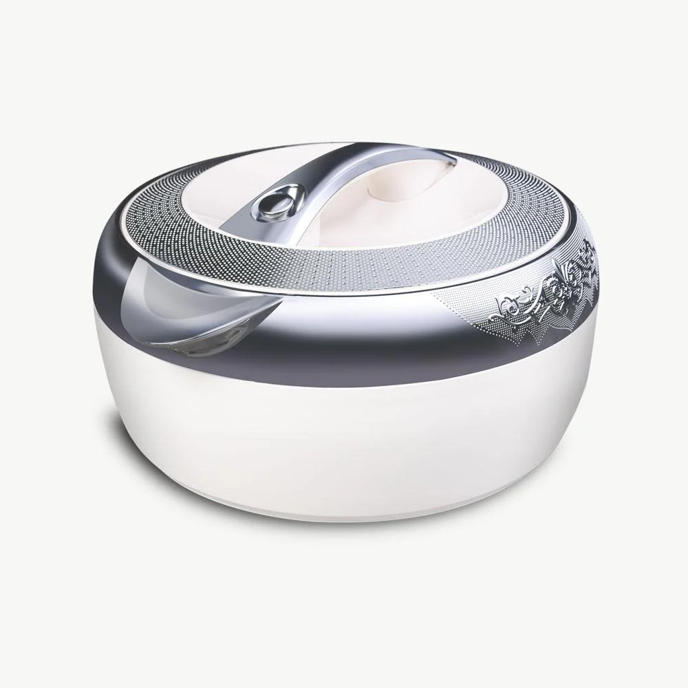 Casserole Hotpot Set | Premium white & Silver (Glass Top)