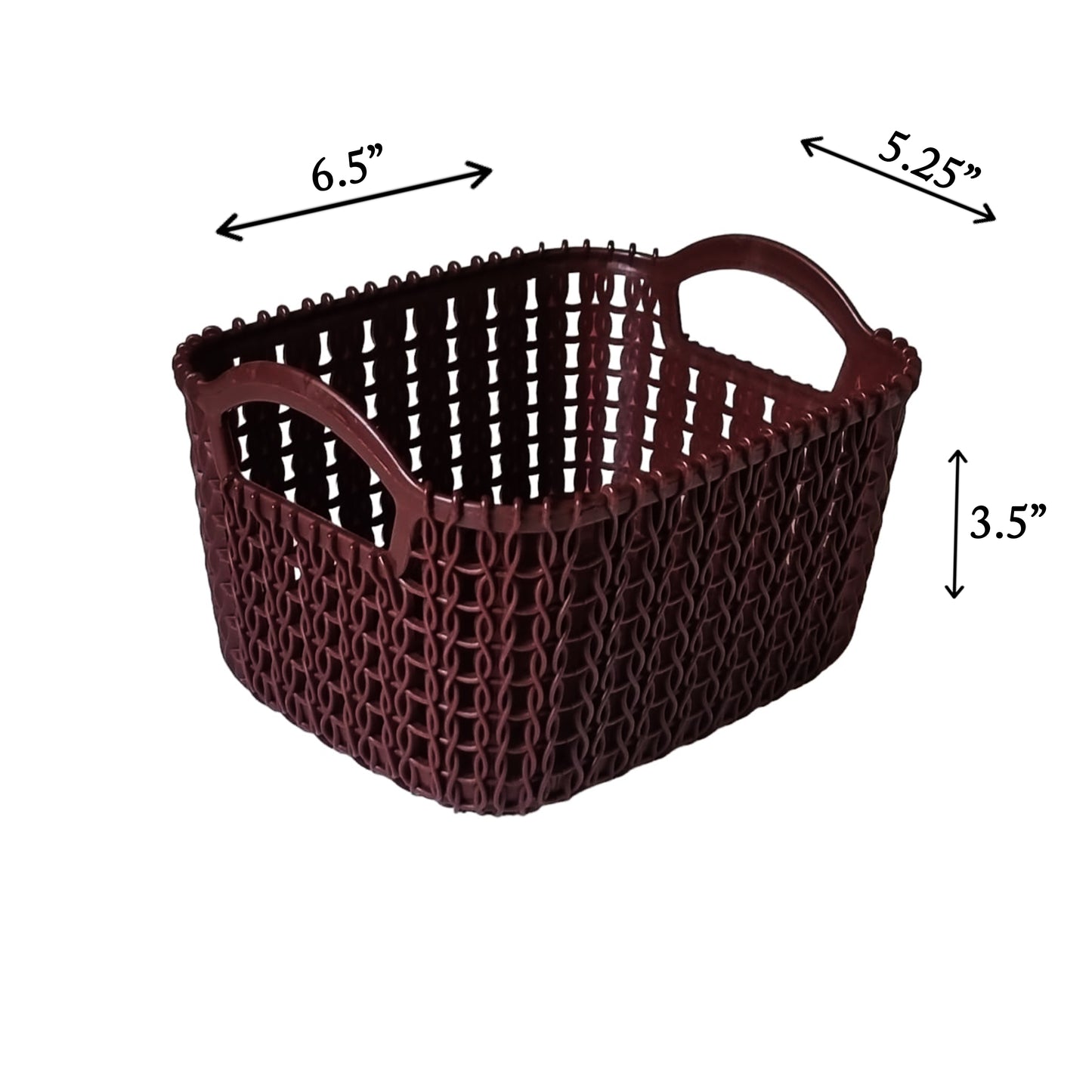 Rattan Style Rectangle Basket Set | 4 Pcs