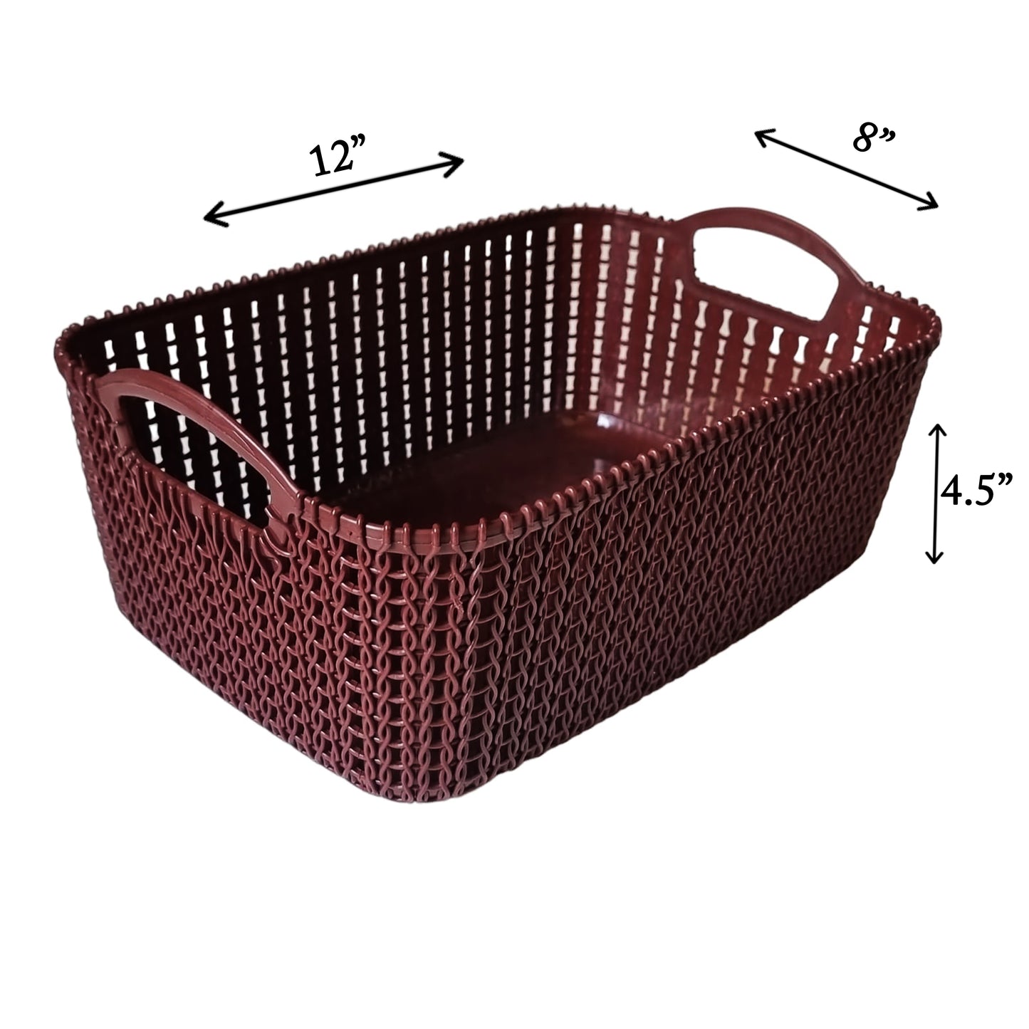 Rattan Style Rectangle Basket Set | 4 Pcs