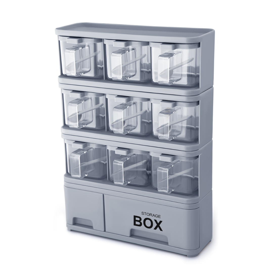 Spice Rack Storage Box 9x1