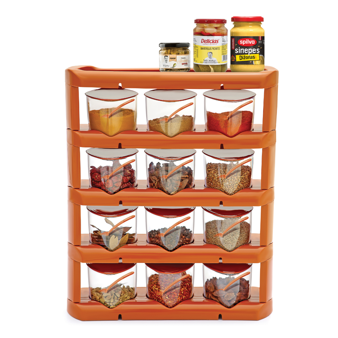 Spice Rack Storage Box 12x1