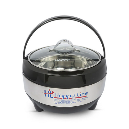 3 Pcs Casserole Hotpot Set | Steel (Glass Top)