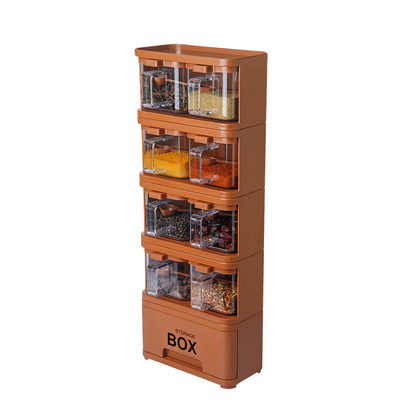 Spice Tower Rack Storage Box 8x1
