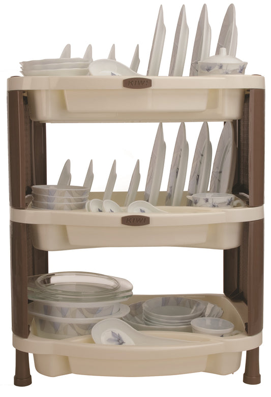 Rattan Style Dish Rack | 3 Layer