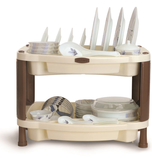 Rattan Style Dish Rack | 2 Layer