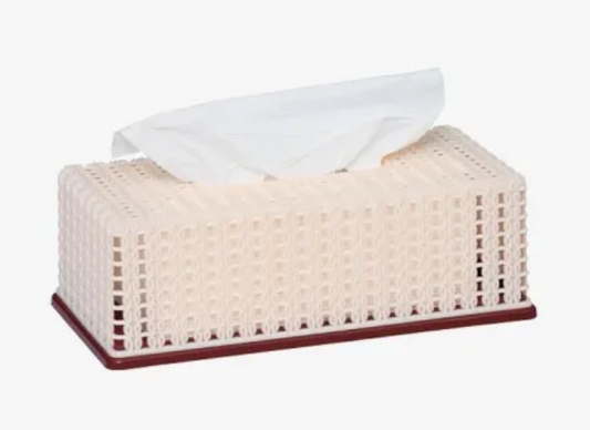 Rattan Style Paddle Dustbin Rattan Style Tissue Box