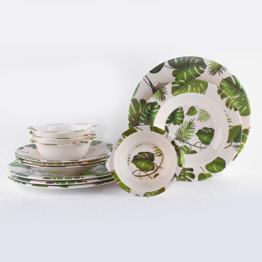 Green Goodness Dinnerware Set | 12 Pcs