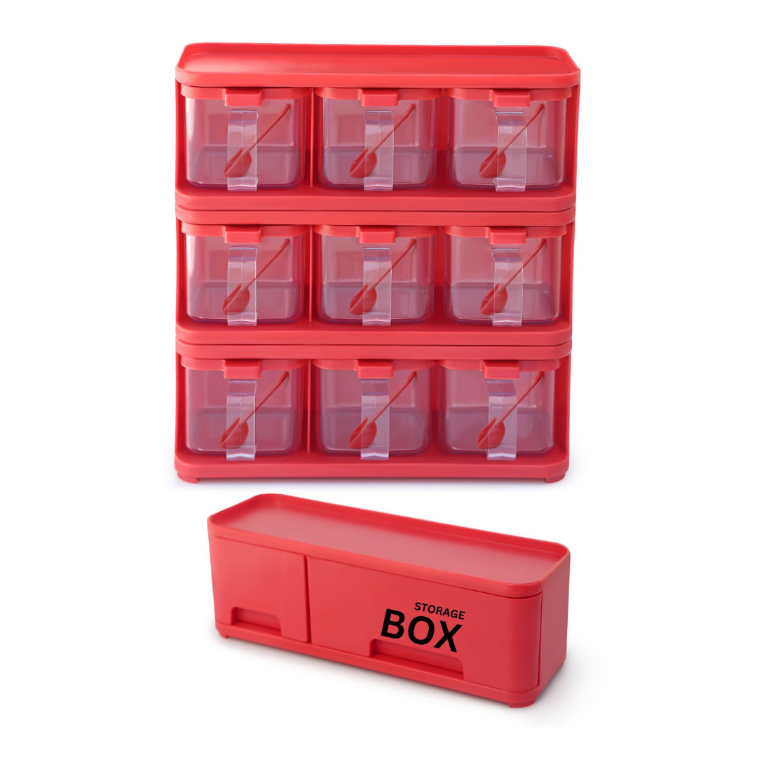 Spice Rack Storage Box 9x1