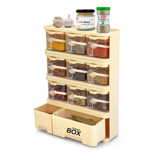 Spice Rack Storage Box 9x1