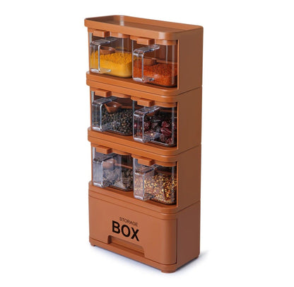 Spice Tower Rack Storage Box 6x1