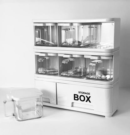 Spice Tower Rack Storage Box Square 6x1